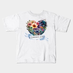 A Gardener's Heart t-shirt Kids T-Shirt